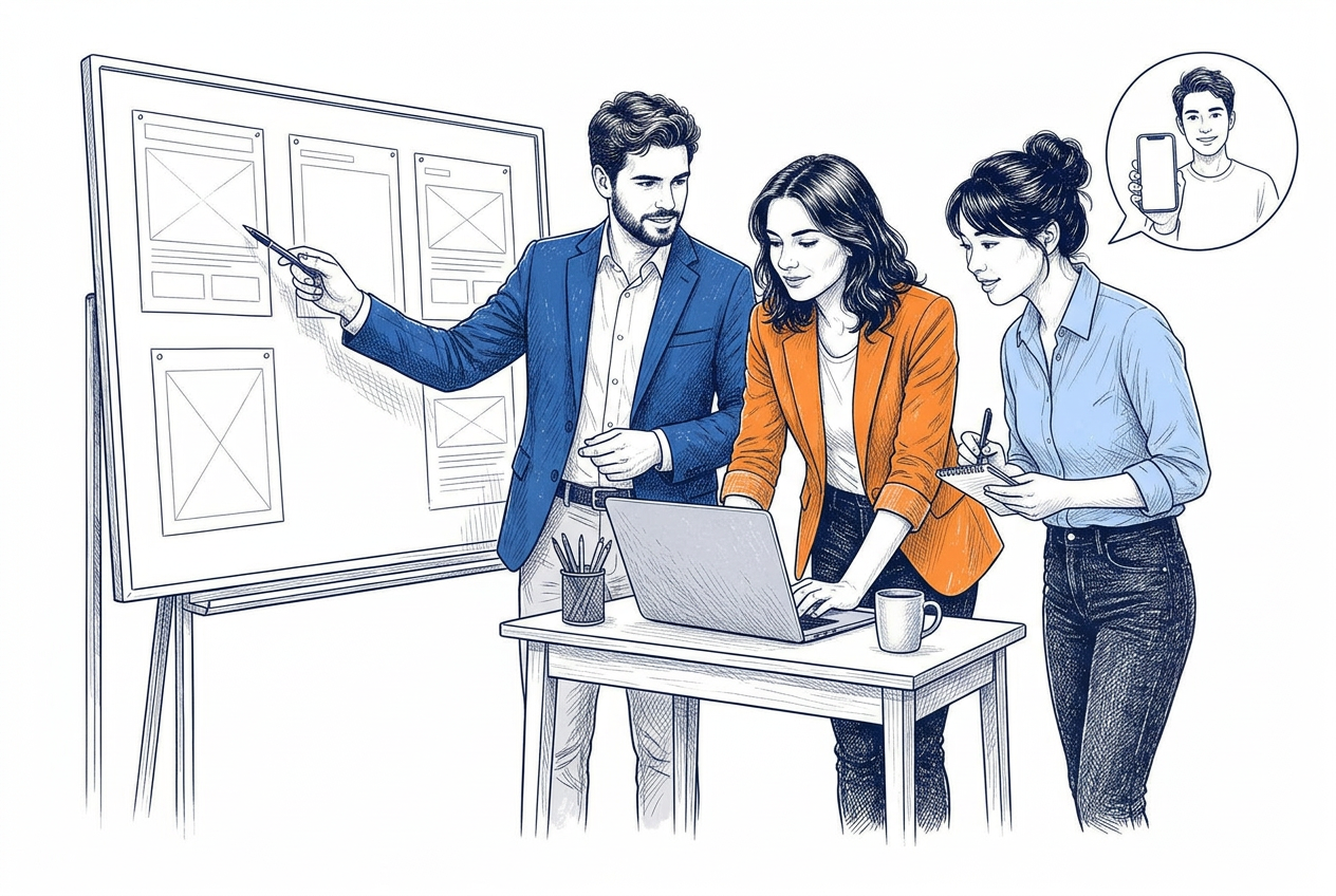 Rha Marketing specialists planning connected marketing campaigns